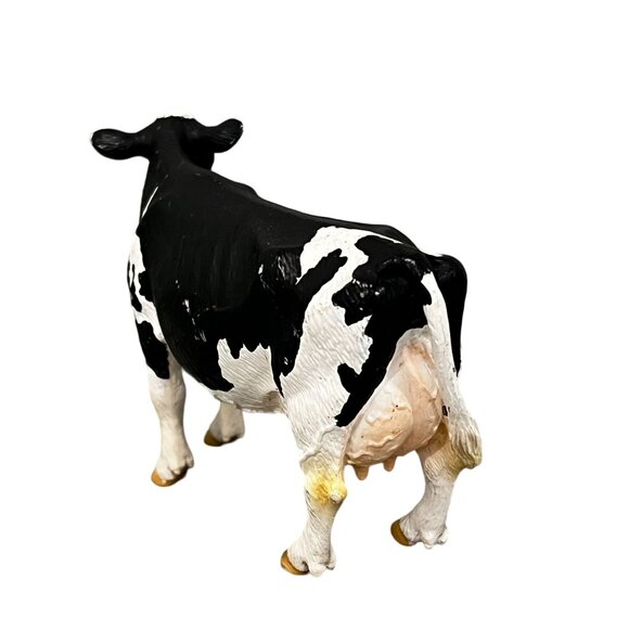 Schleich Retired Black White Holstein Farm Animal Toy - Picture 10 of 10